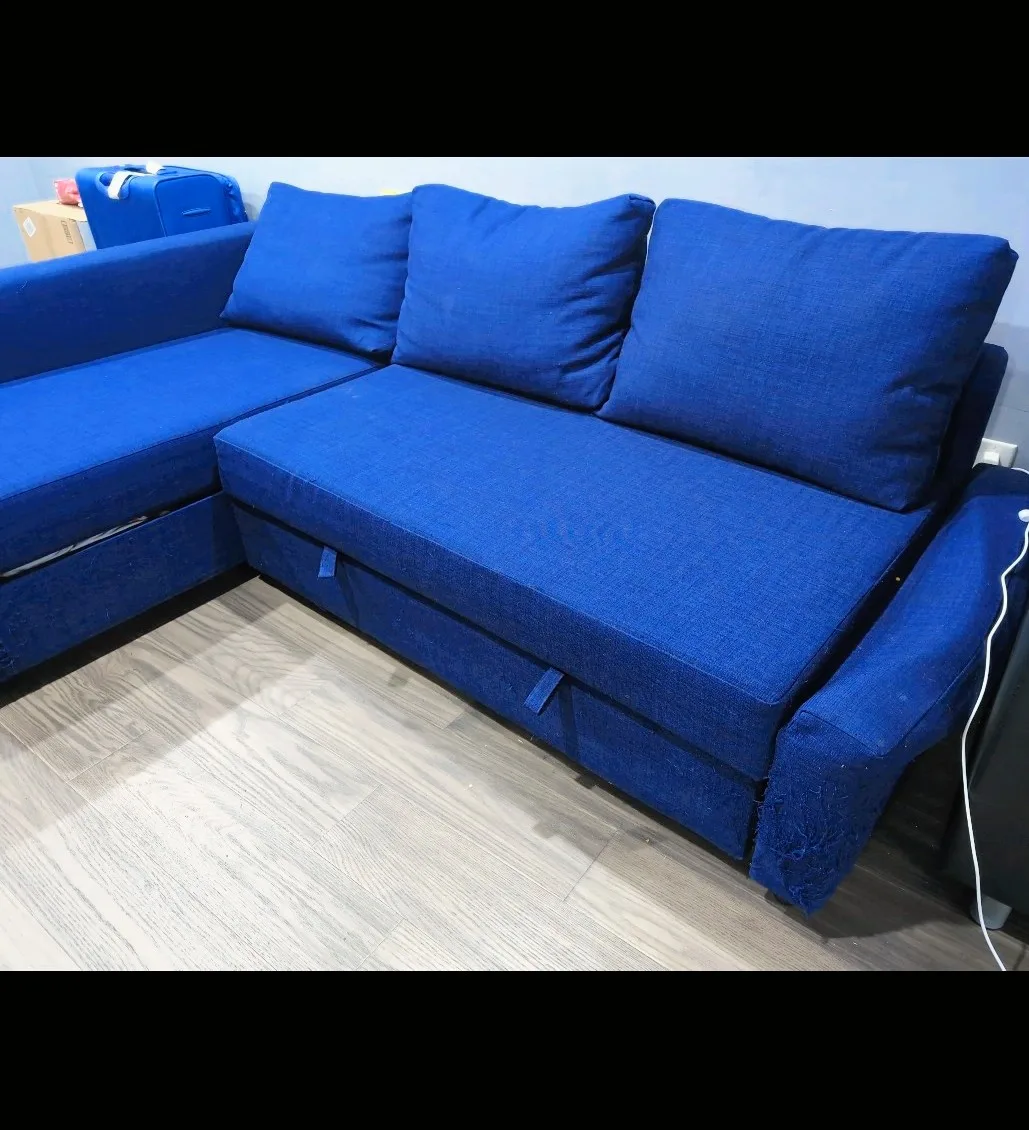 Modern Blue Pullout Sofa Bed – Style, Comfort & Function in One! image indicator(2)