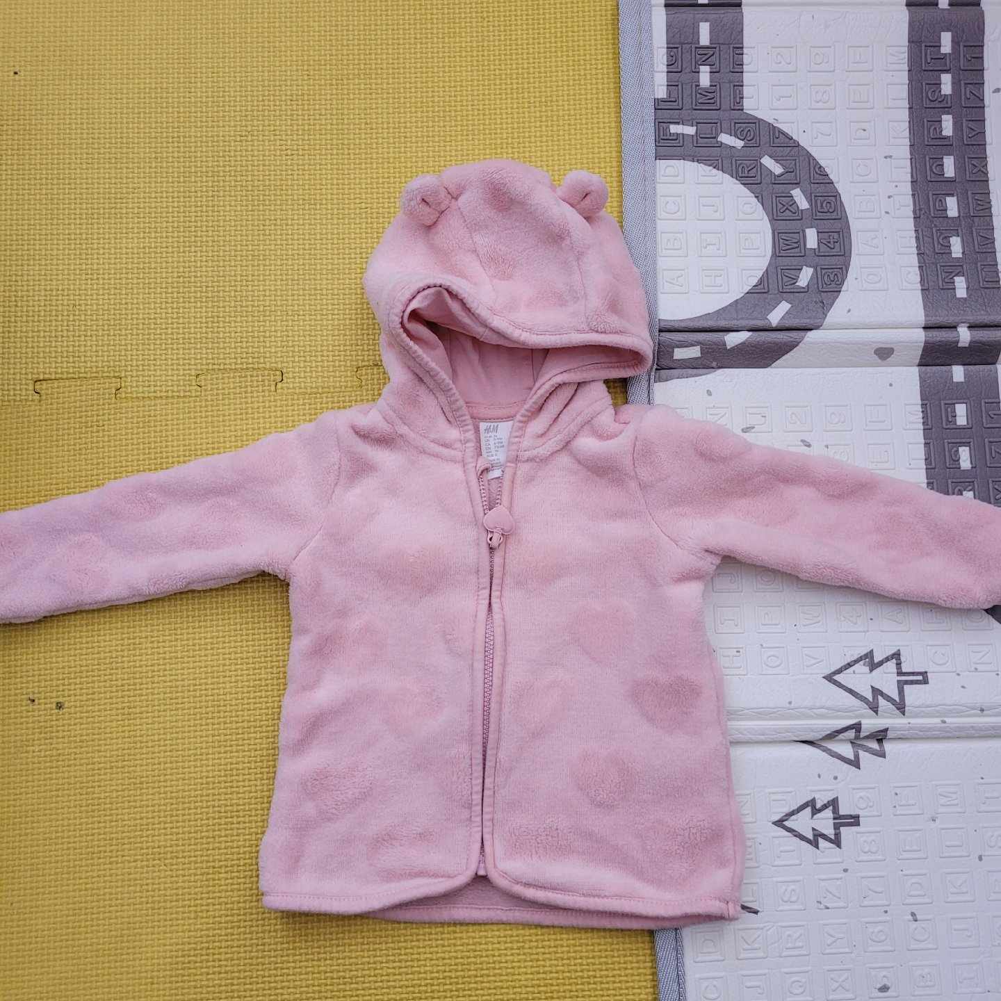 Pink Bear Ear Hoodie, Size 1-1.5 Years - photo 2