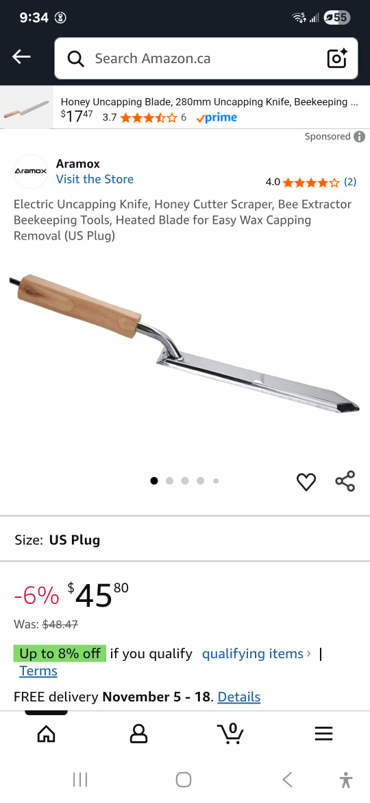 Aramox Electric Uncapping Knife - Honey Cutter - photo 2