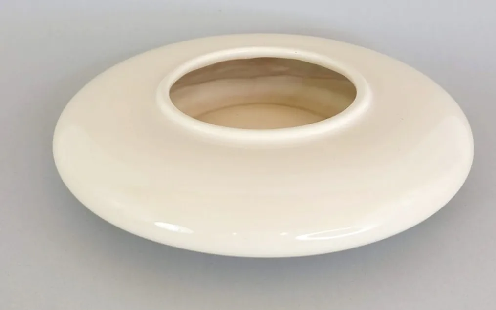 White Ceramic Decorative Bowl image indicator(4)
