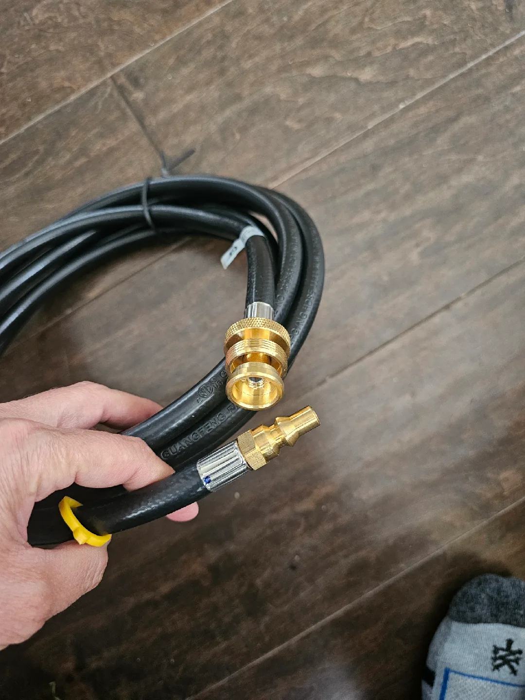 GasSaf 15FT Quick Connect Propane Hose for RV to Grill,1/4" ... image indicator(2)