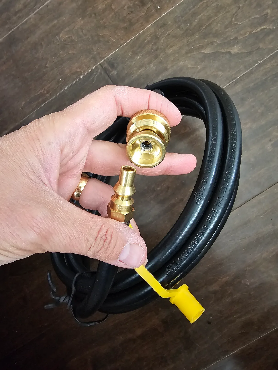 GasSaf 15FT Quick Connect Propane Hose for RV to Grill,1/4" ... image indicator(5)