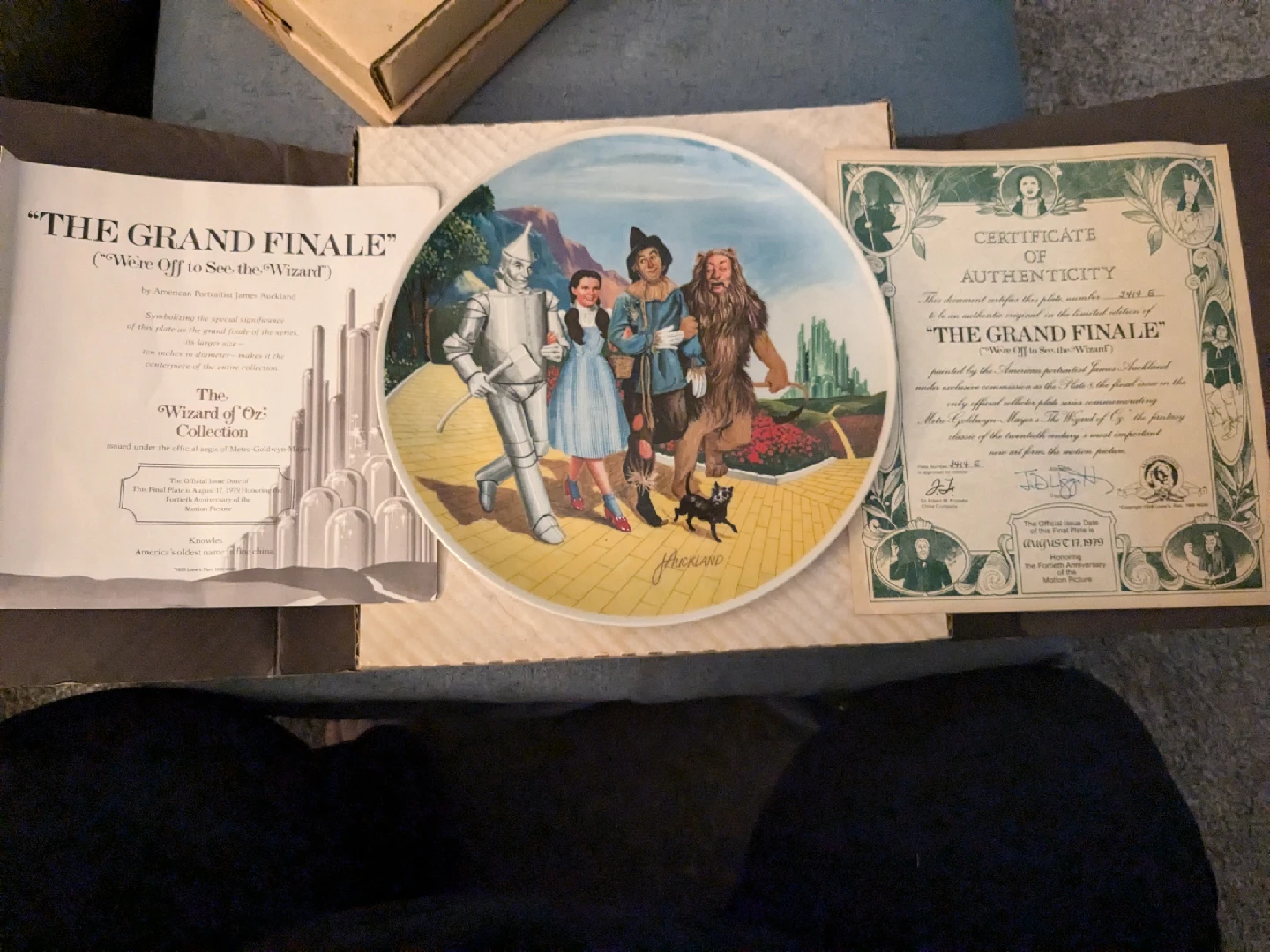 Wizard of Oz 1854 Knowles collection plates