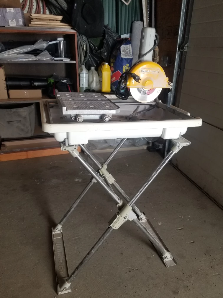 Workforce Wet Tile Saw with Stand