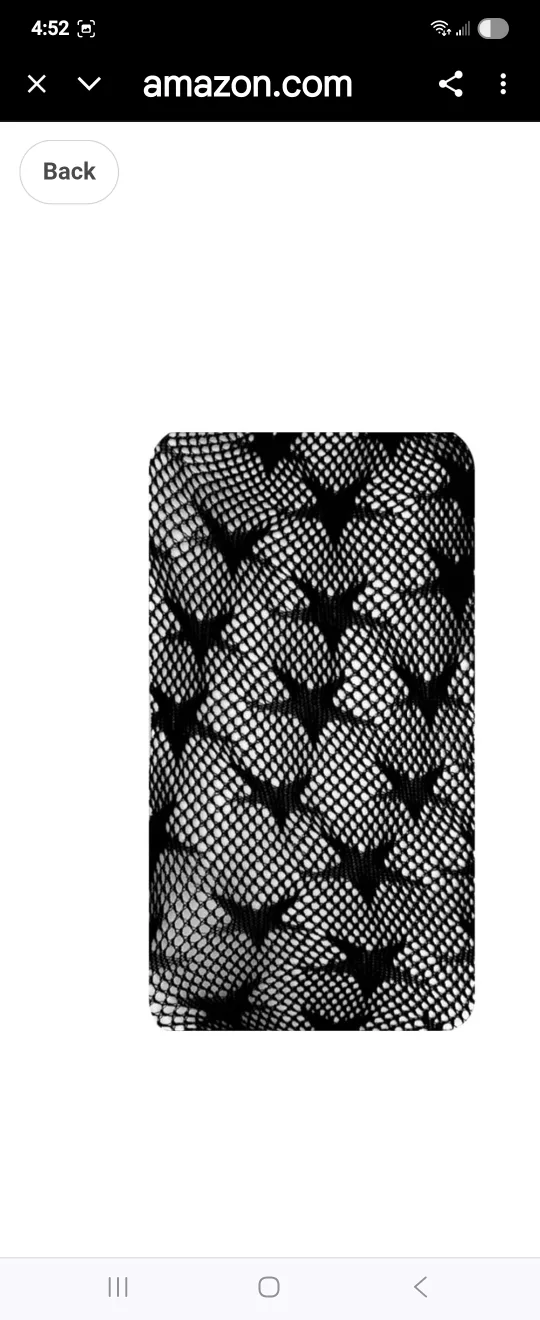 Star Pattern Fishnet Stockings, Black image indicator(3)
