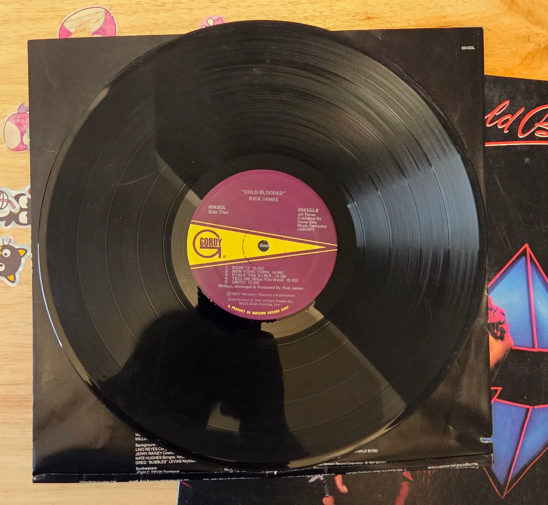 Rick James - Cold Blooded Vinyl Record image indicator(4)