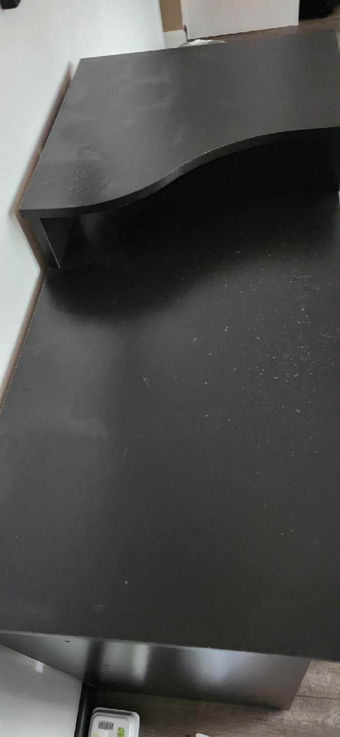 Black Desk with Shelves - photo 2