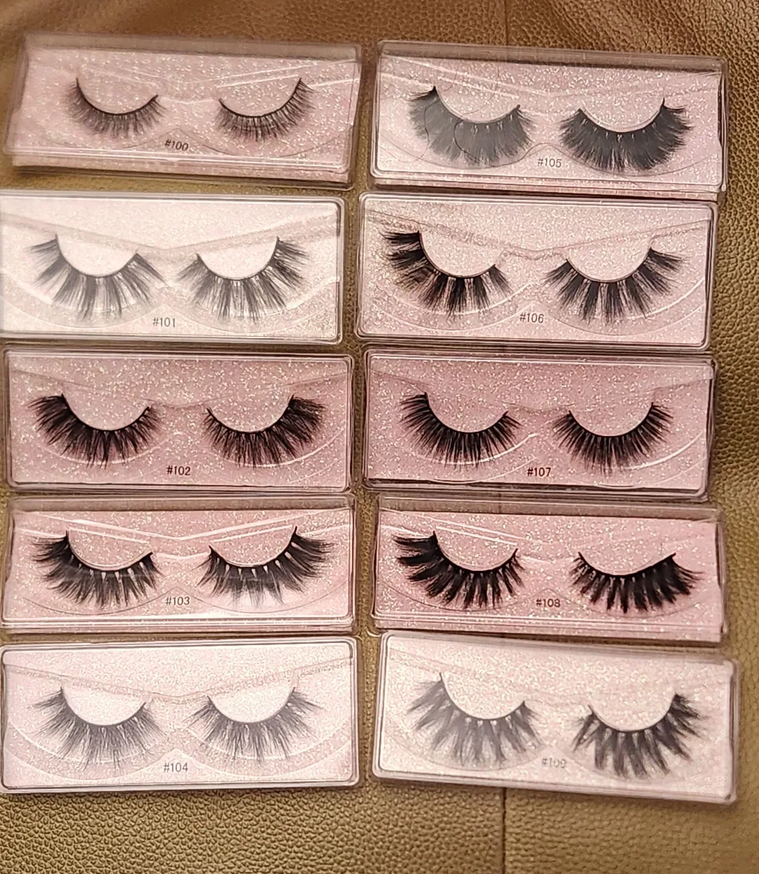 NEW BULK False Eyelashes #100 to #109, New in Box image indicator(2)