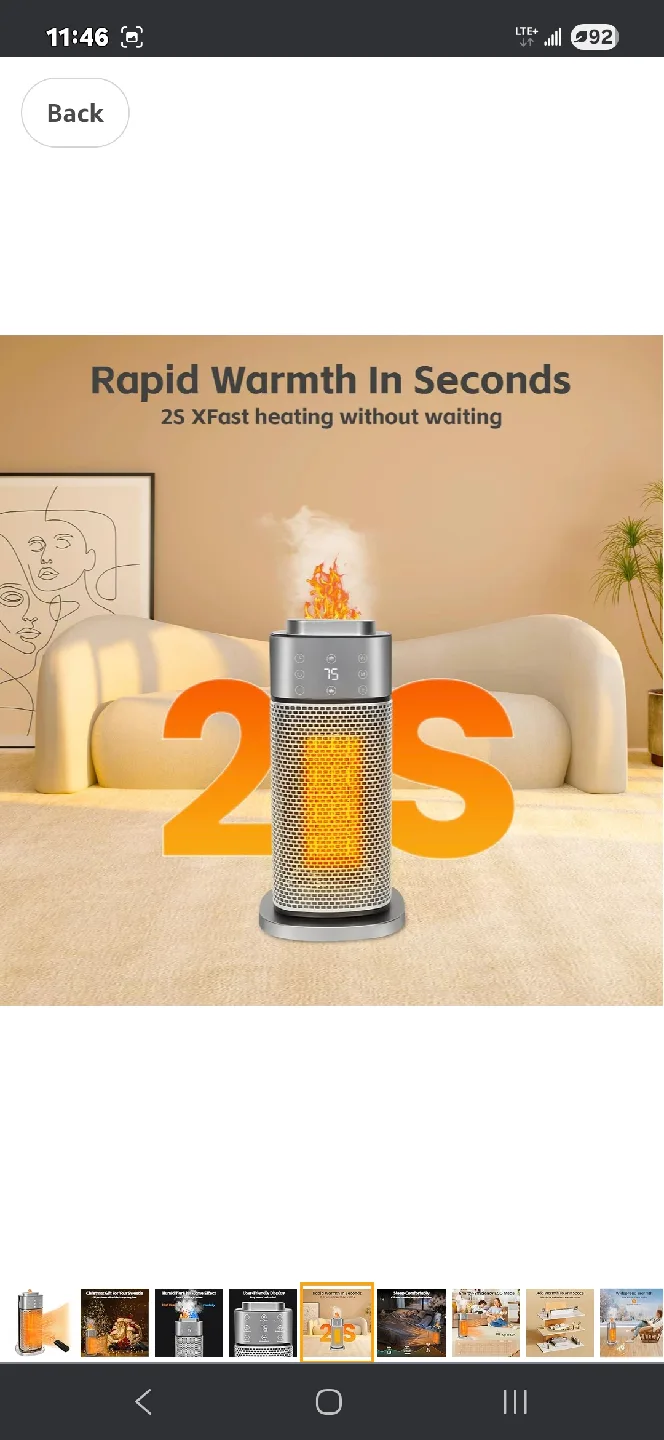 Space Heater JS-2 with Humidifier 2in1 Remote,NEW image indicator(3)