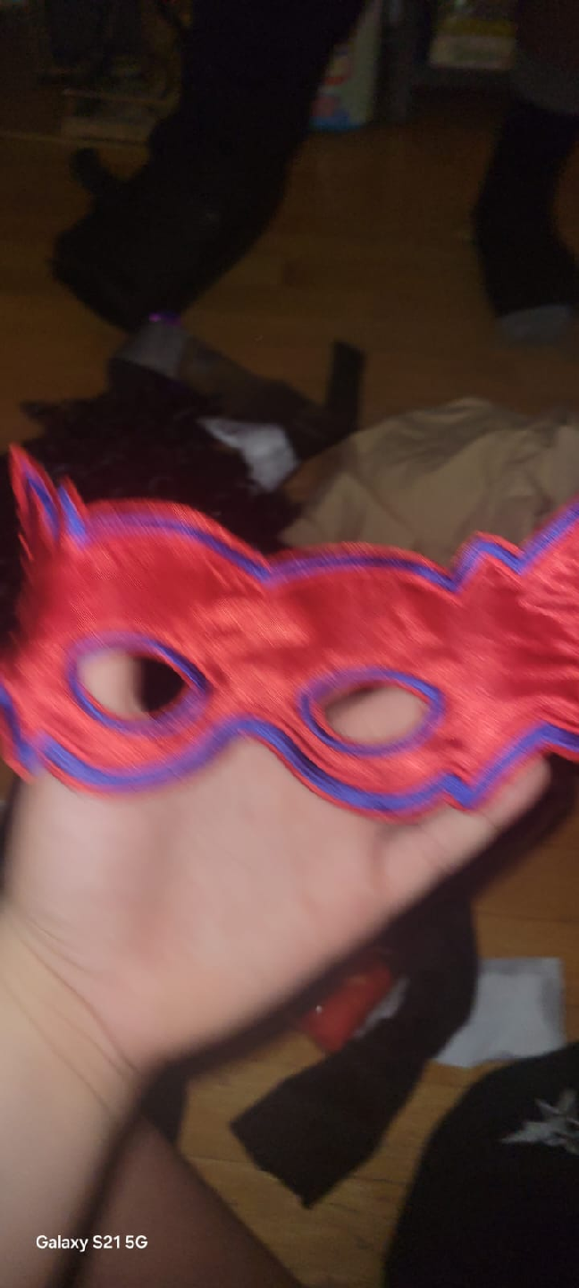Red & Blue Costume Mask