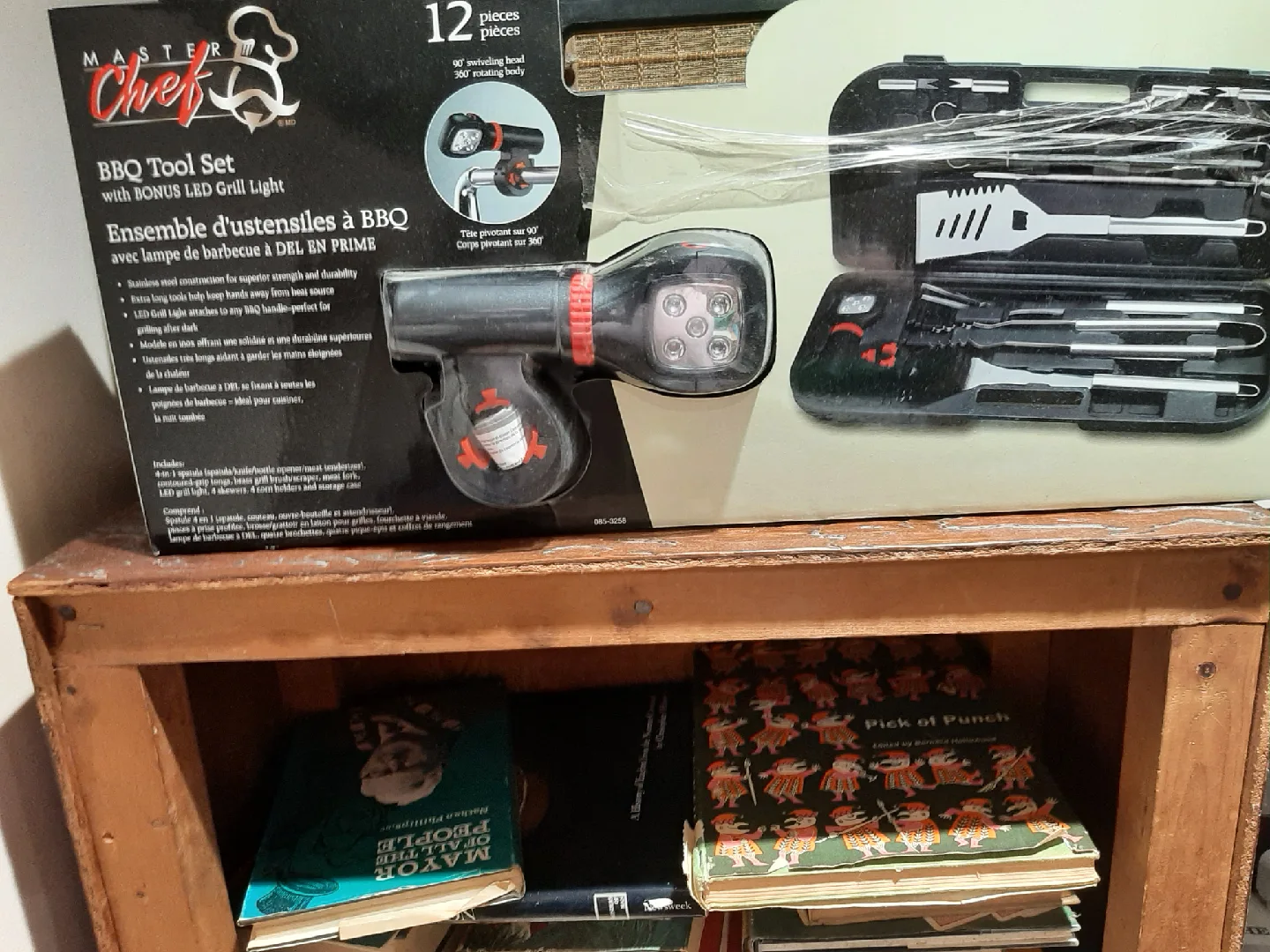 Master Chef BBQ Tool Set with LED Grill Light - New thumbnail