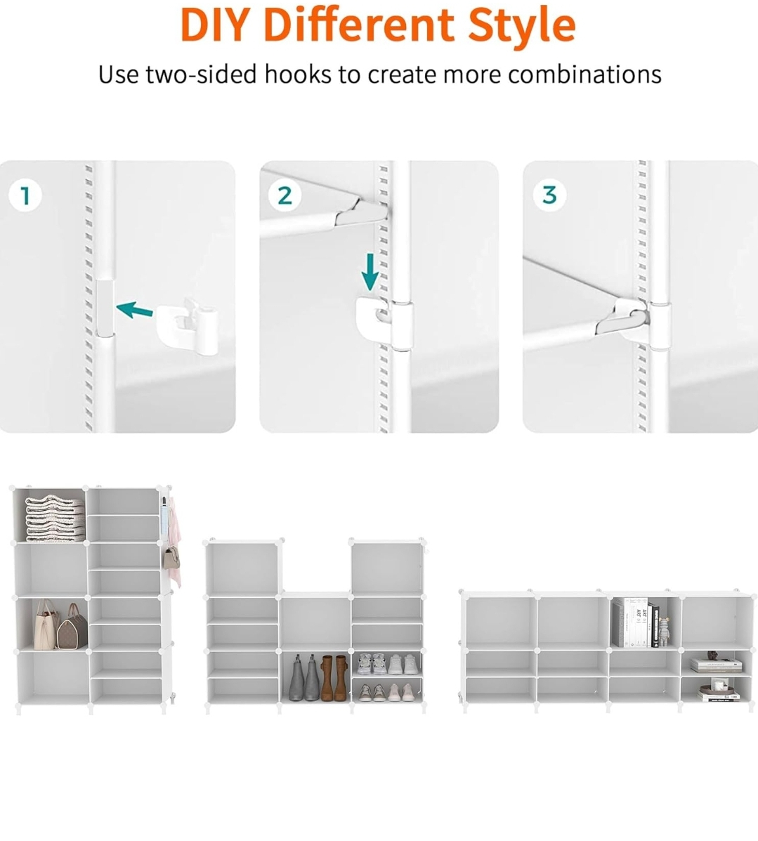 White 32-Pair Shoe Rack Organizer - photo 5