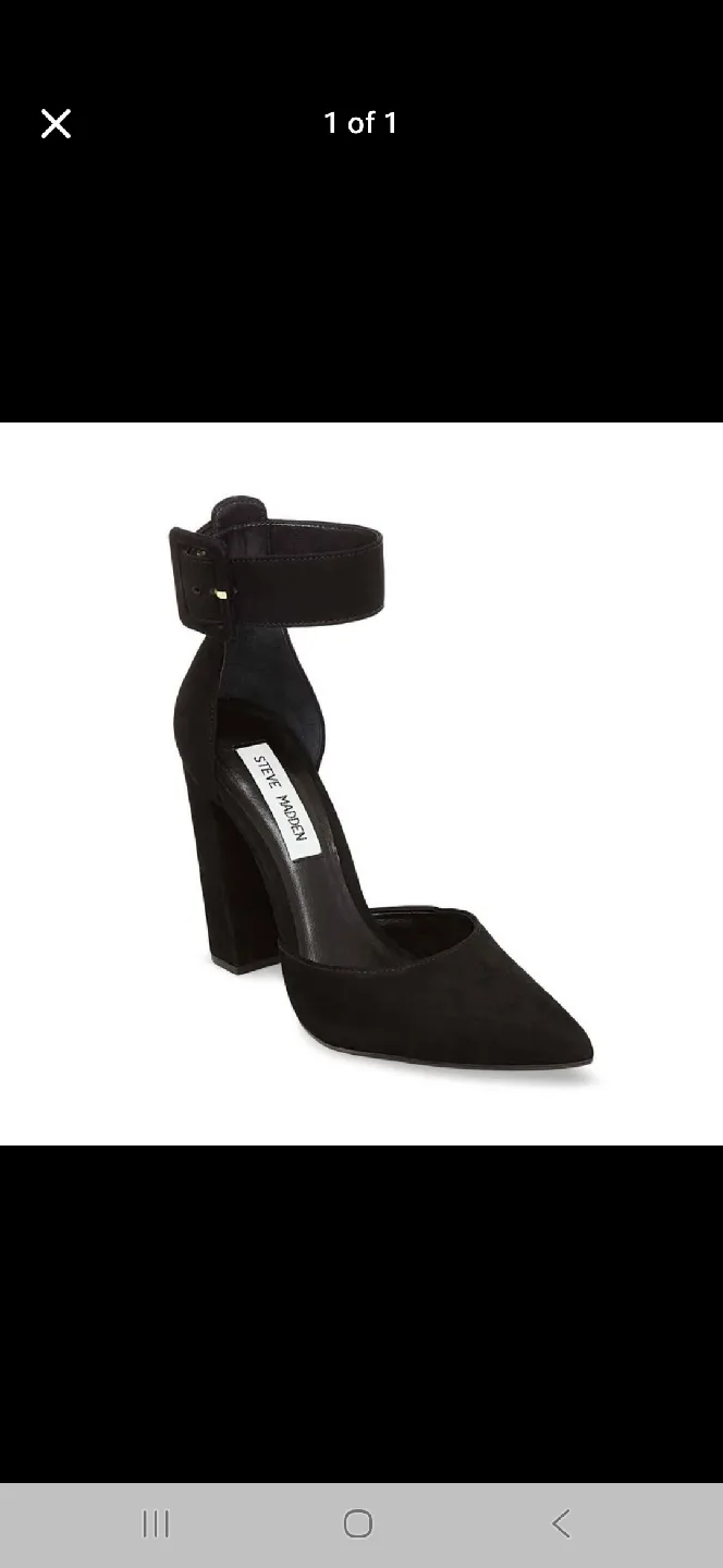 Steve Madden Black Heels size 5.5 thumbnail