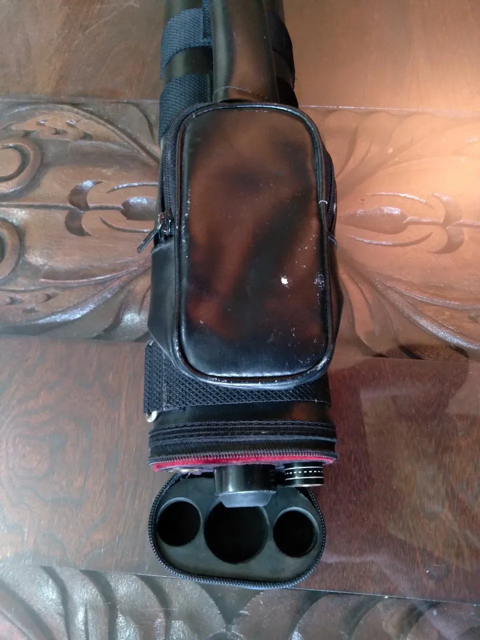 Meucci Pool Cue Stick with Case billiard image indicator(3)