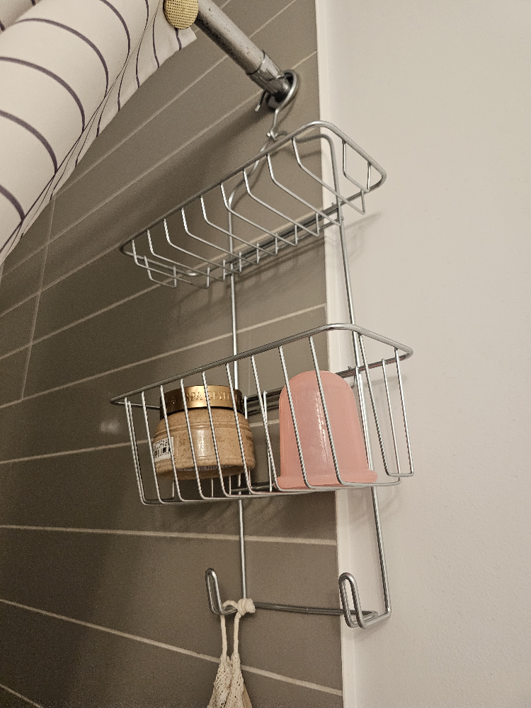 Hanging Shower Caddy - Silver