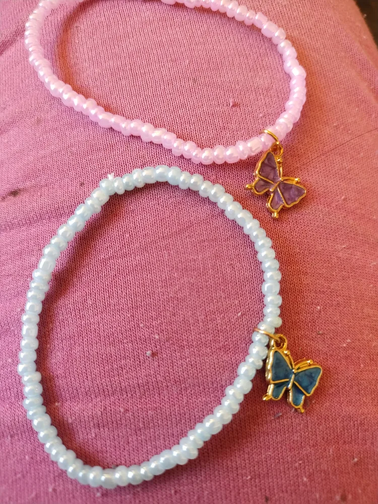 Butterfly Beaded Bracelets - Set of 5 image indicator(7)