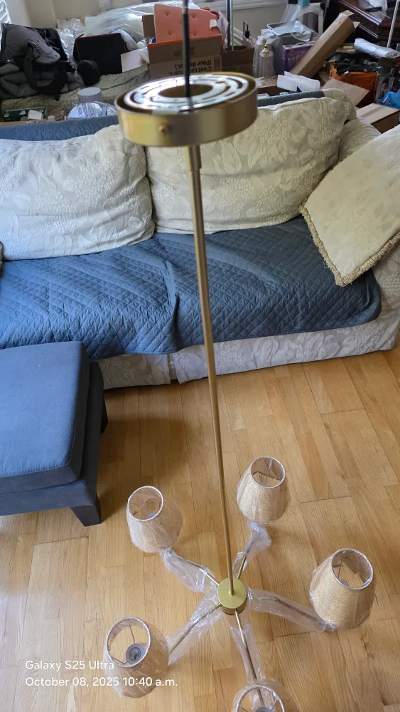 CSETUAY Flower Pendant Light - French Style image indicator(5)