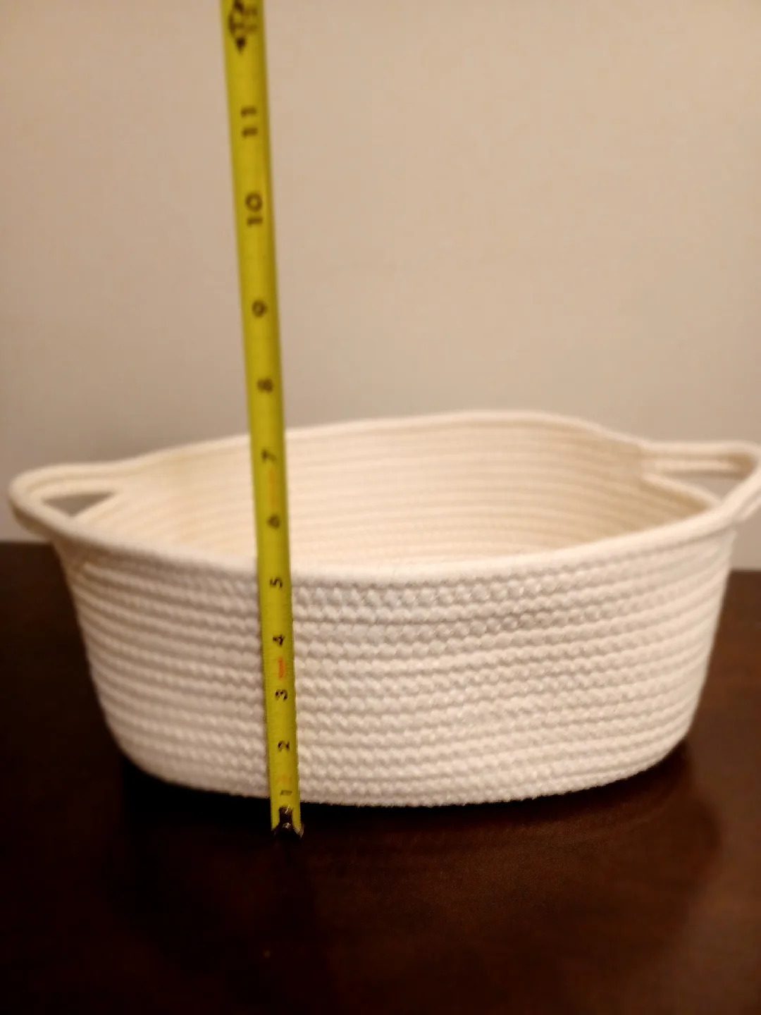 White Rope Basket - Great Condition! image indicator(3)