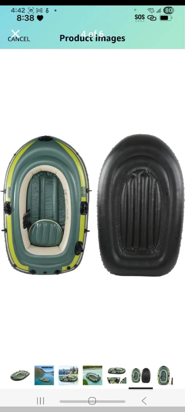 Inflatable Boat - Green and Yellow image indicator(2)