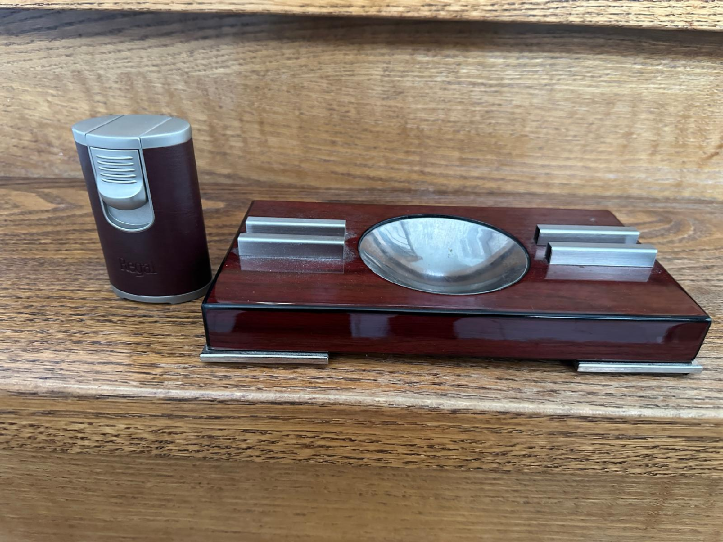 Cigar Ashtray and Lighter Set - photo 3
