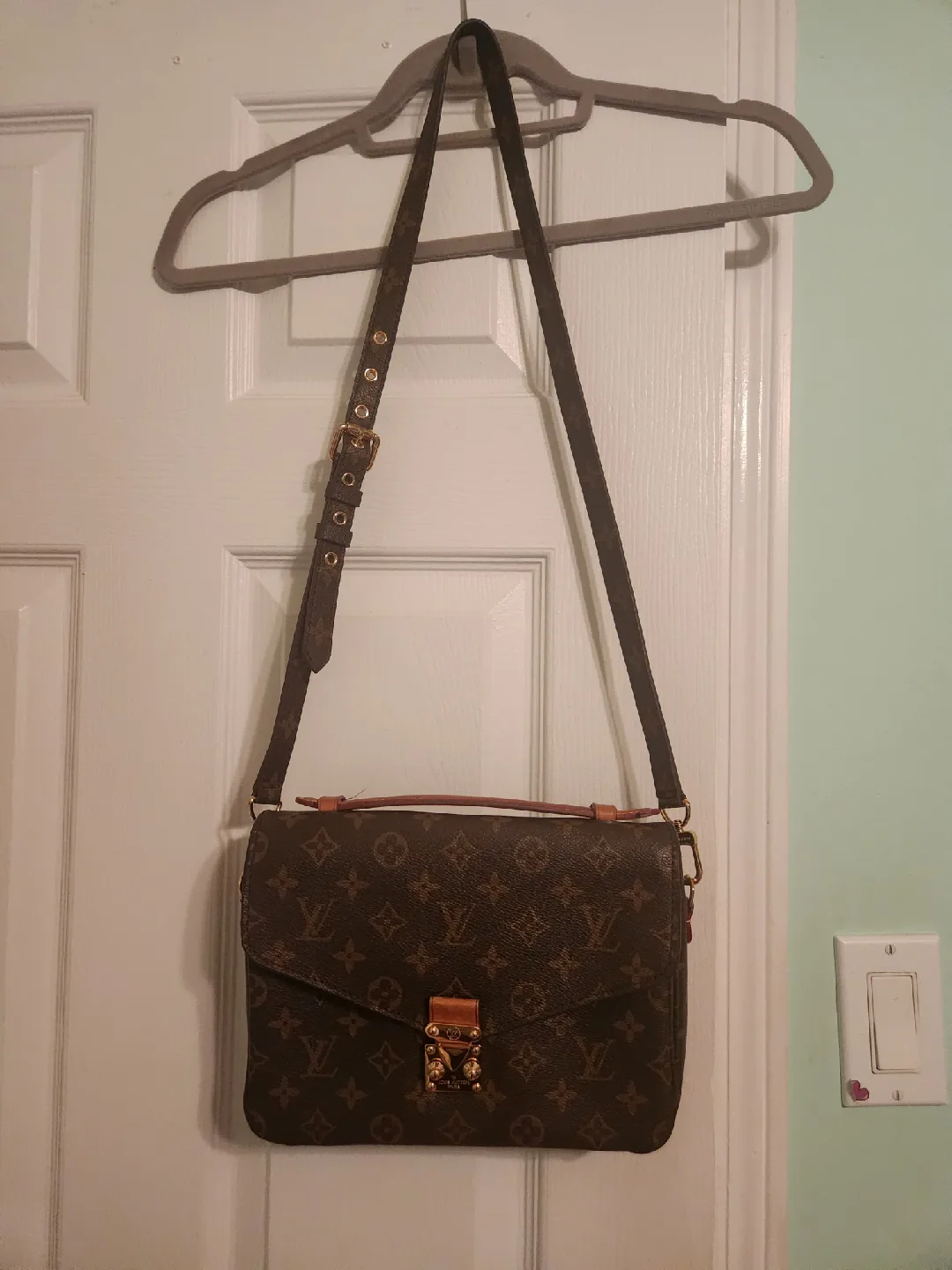 Louis Vuitton Brown Leather Crossbody Bag thumbnail