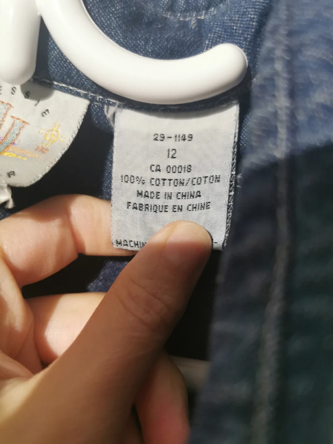 vintage cotton denim dress s12 light blue image indicator(10)