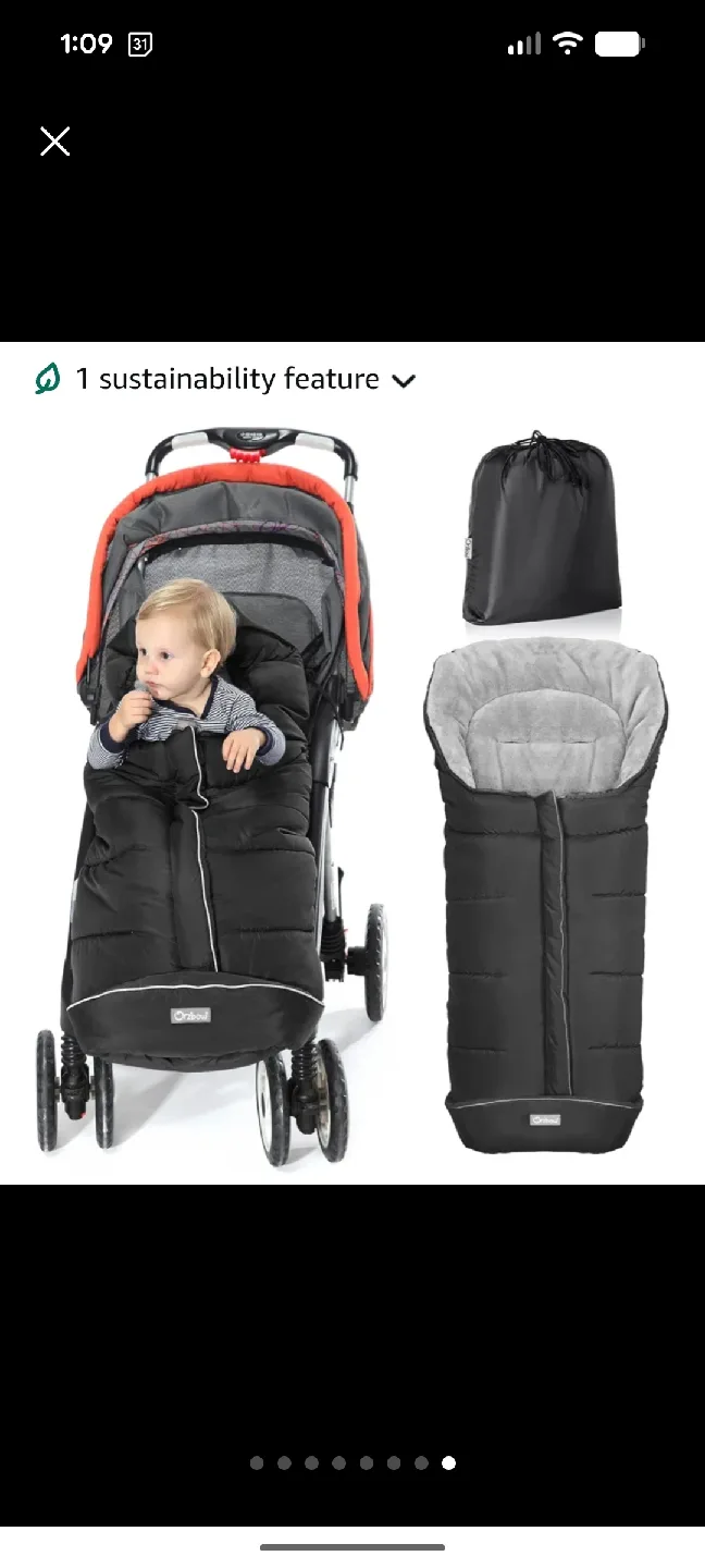 Orzbow Warm Bunting Bag - Stroller Sleeping Bag image indicator(8)