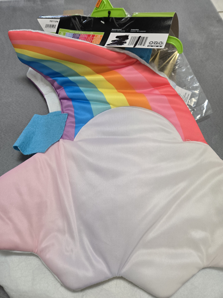 kids cloud rainbow halloween costume w led lights - photo 5