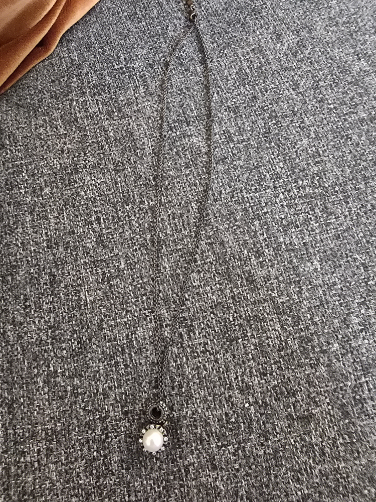 Pandora Freshwater Pearl Pendant w Cubic Zirconia Necklace - photo 4