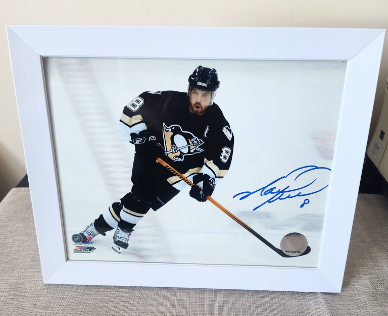 Framed Mark Recchi Autographed Pittsburgh Penguins 8x10