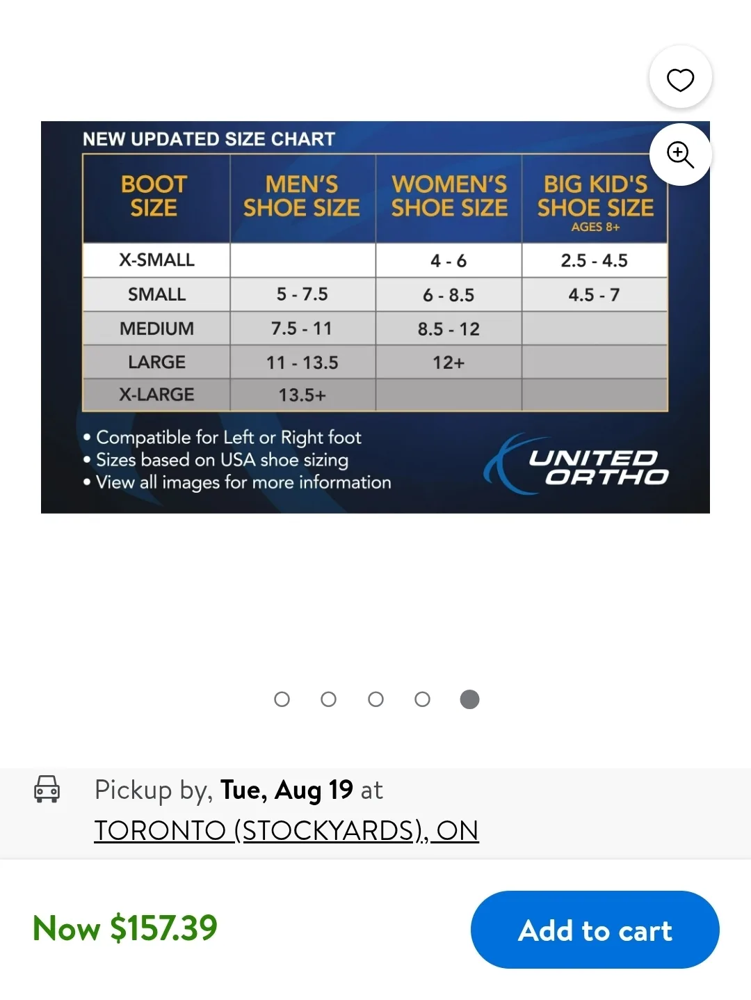 United Ortho Short Air Cam Walker Fracture Boot - Size Small image indicator(3)