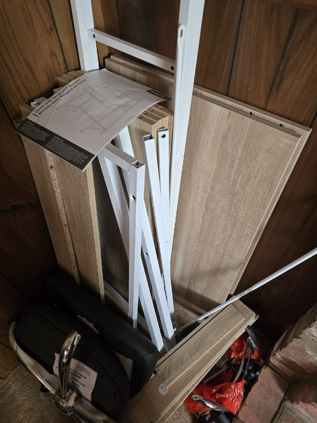 Simply Desk with Shelf and Drawer - photo 2