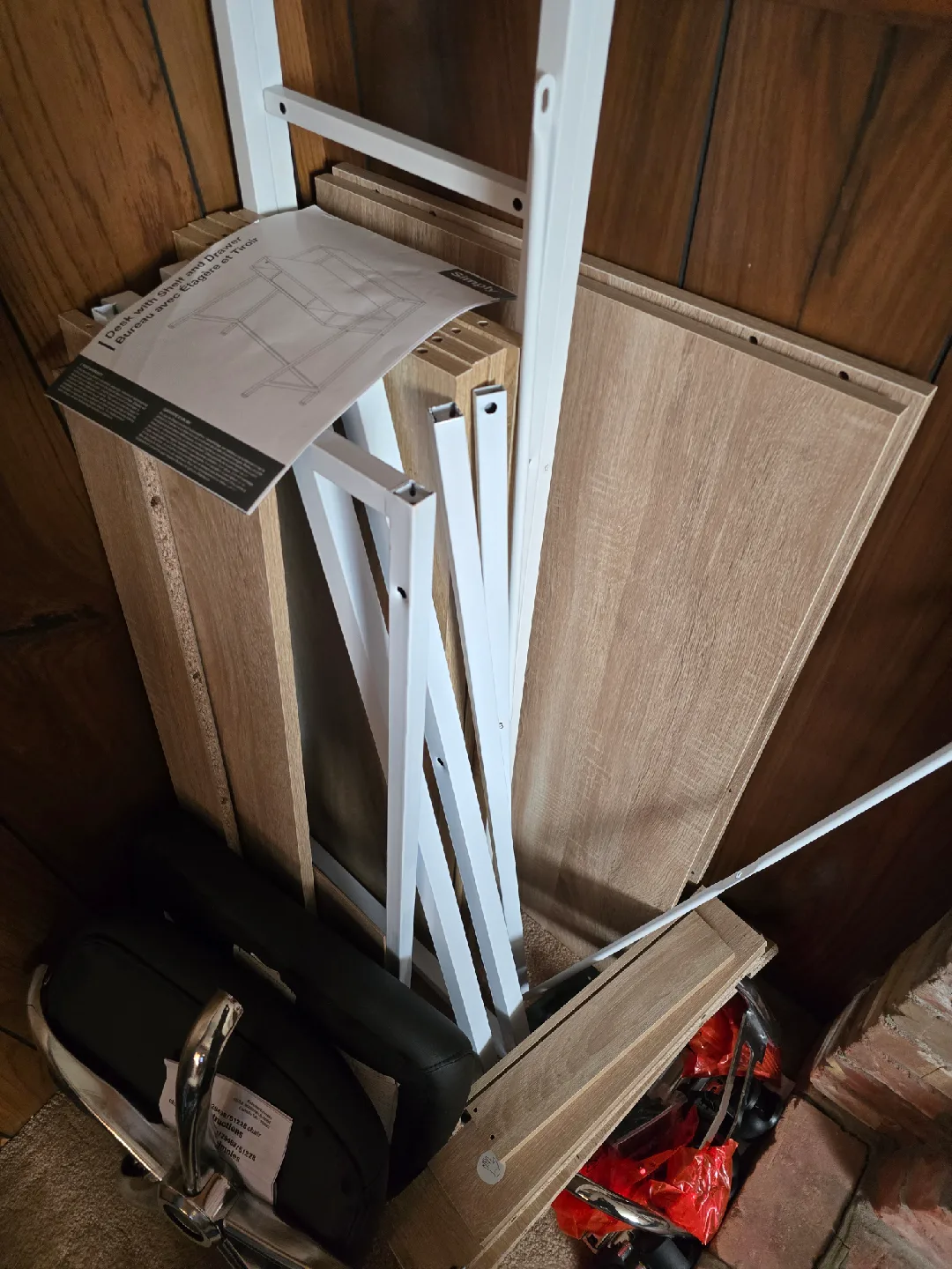 Simply Desk with Shelf and Drawer image indicator(2)