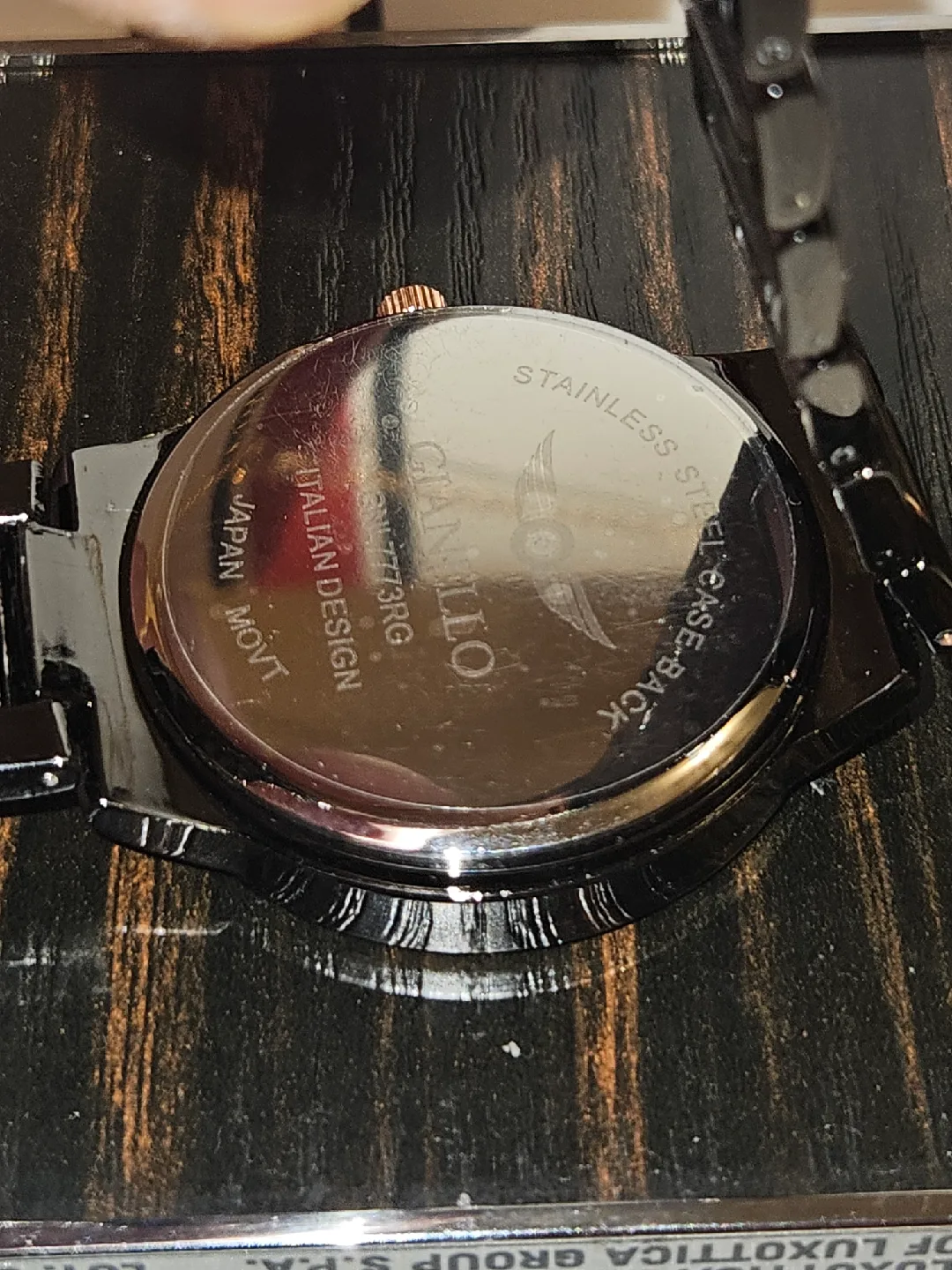 Gianello Italian Design Watch - Black & Rose Gold image indicator(5)