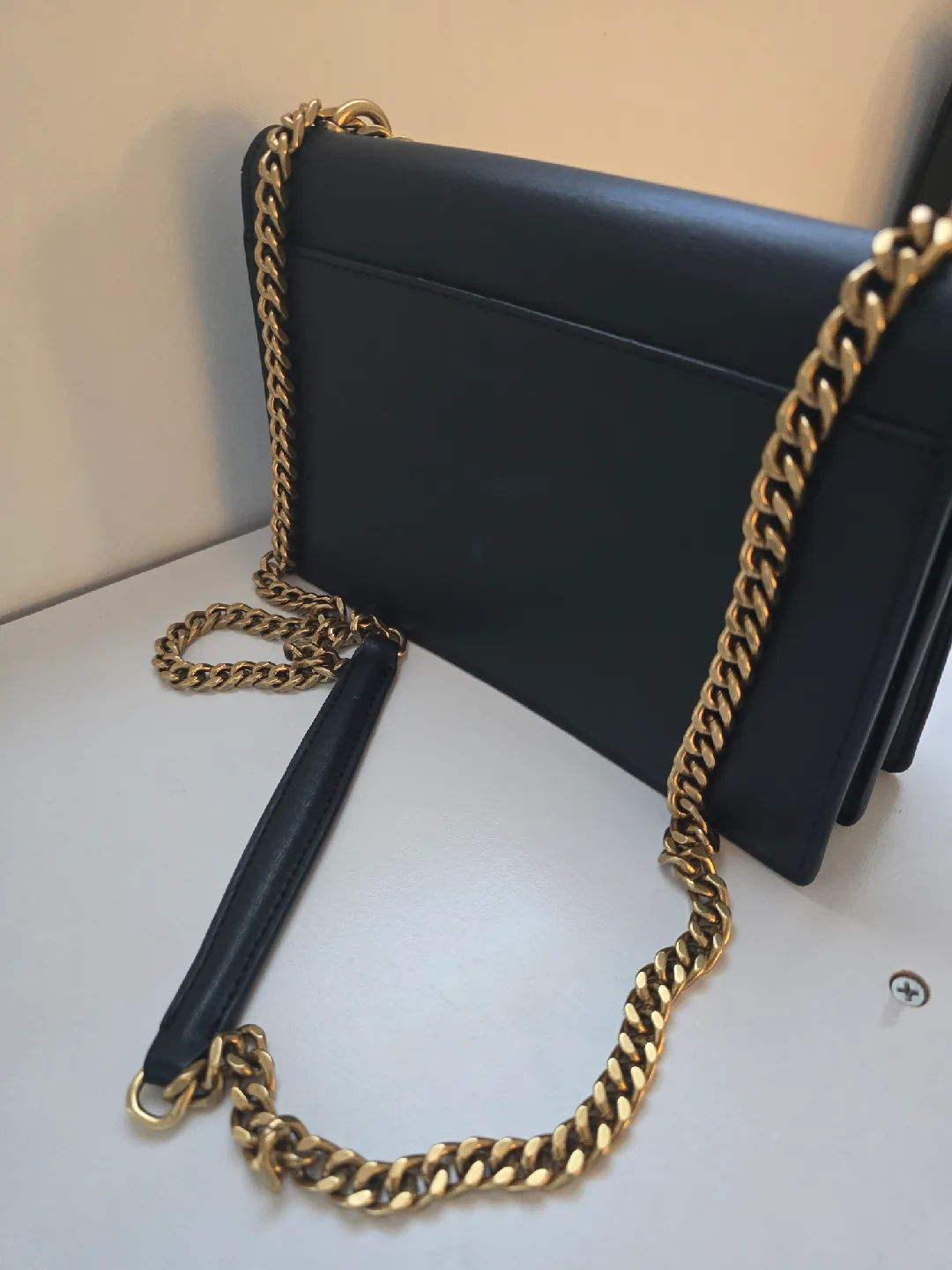 Saint Laurent YSL Black Leather Chain Bag image indicator(3)