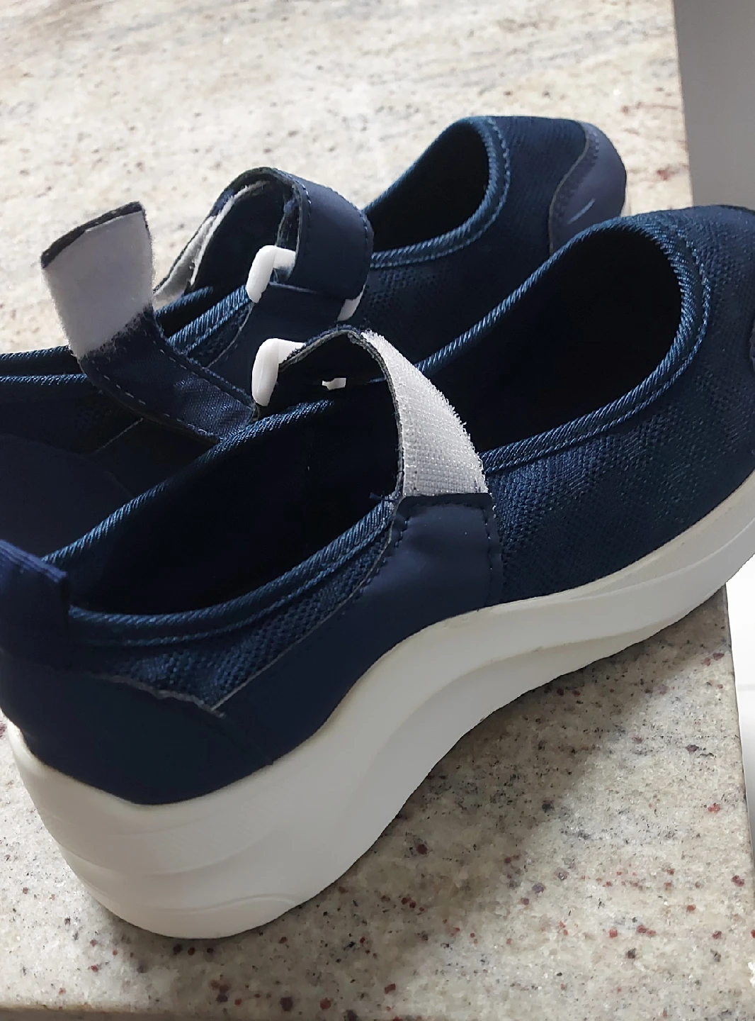 Navy Blue Mary Jane Style Shoes - photo 3