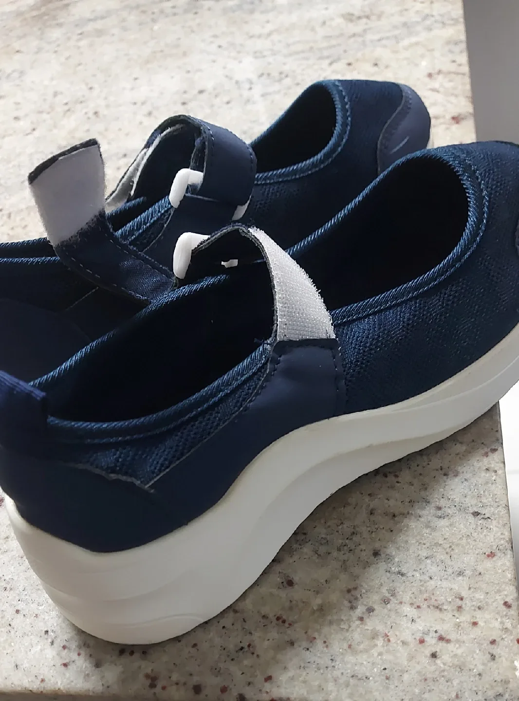 Navy Blue Mary Jane Style Shoes image indicator(3)