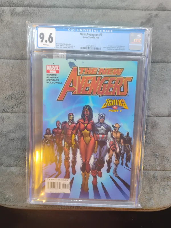 New Avengers #7 Marvel Comic CGC 9.6 thumbnail