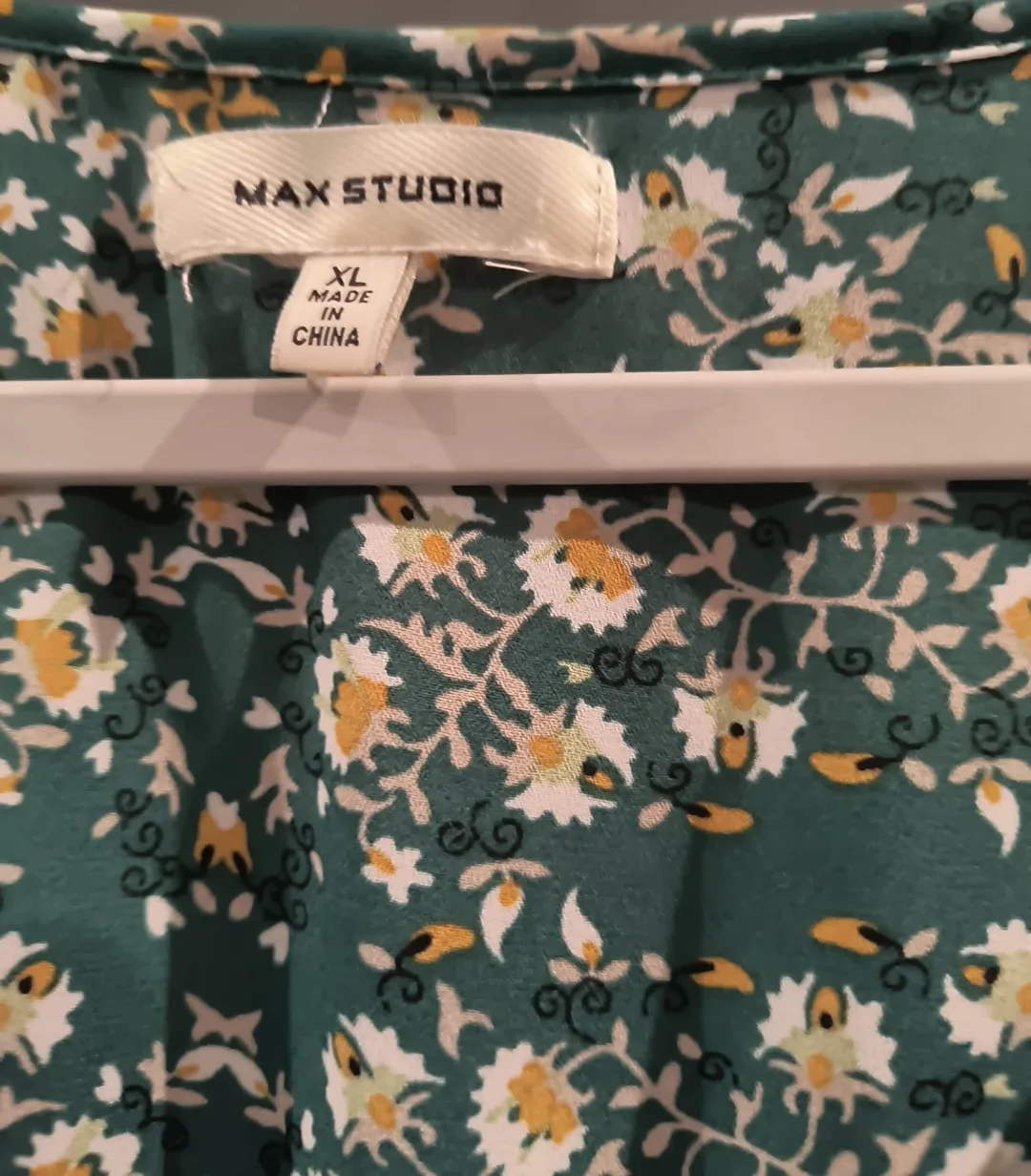 Max Studio Green Floral Dress - Size XL image indicator(2)