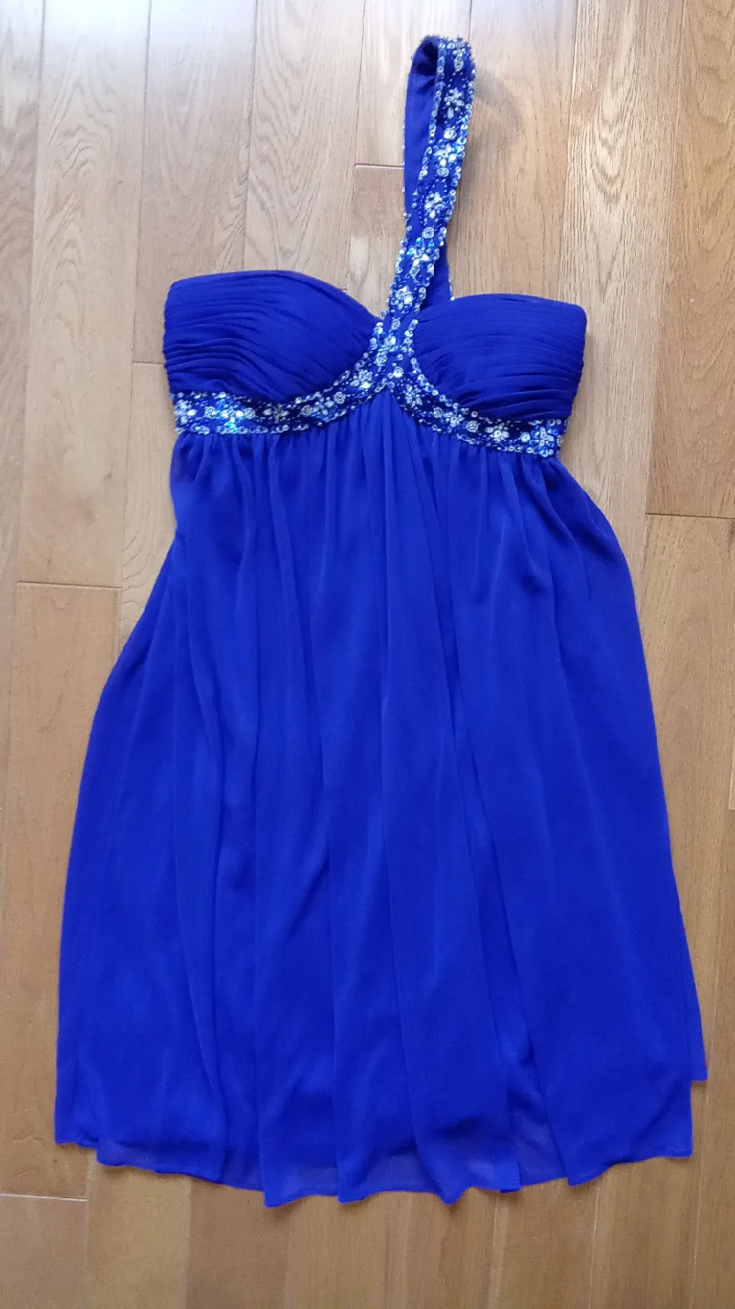 Fancy Blue Dress - Size 2 thumbnail