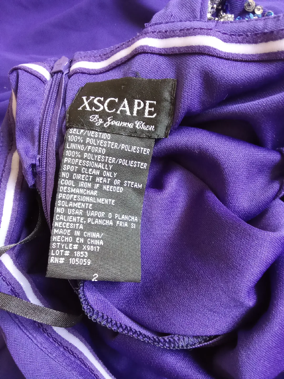 Fancy Blue Dress - Size 2 image indicator(5)