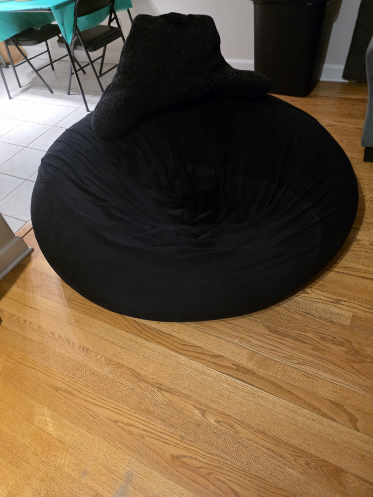 Black Bean Bag Chair - photo 3