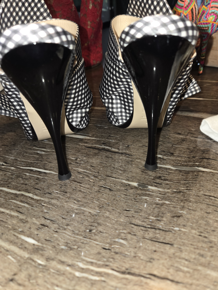 N°21 Black & White Gingham Heels - Size 41 - photo 3