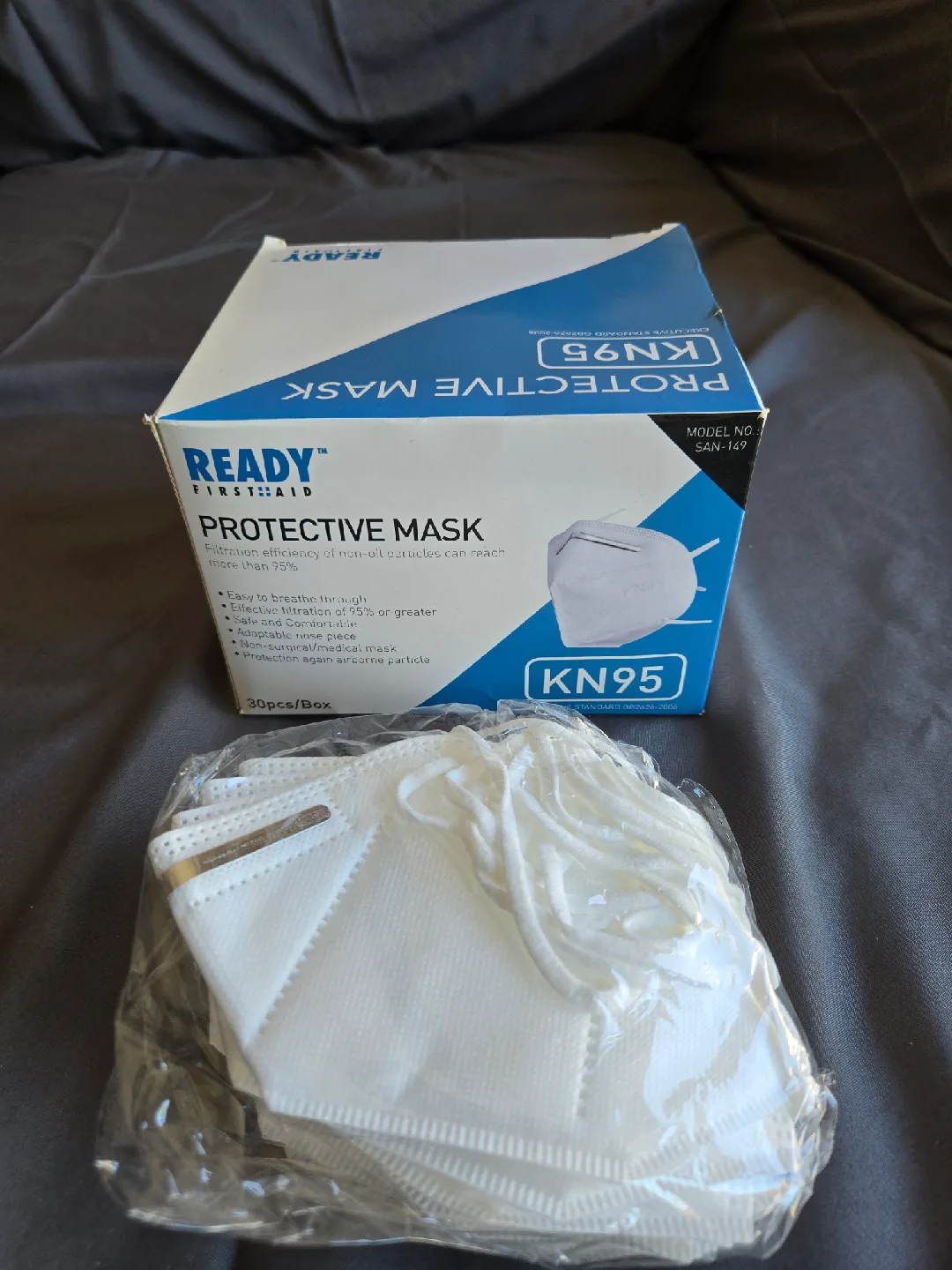 Ready First Aid KN95 Protective Masks - 30pcs New thumbnail