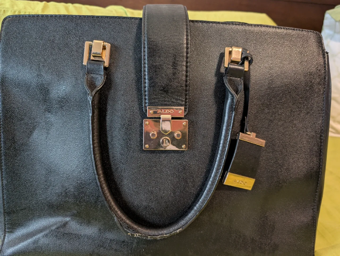 Aldo Black Satchel Handbag image indicator(2)