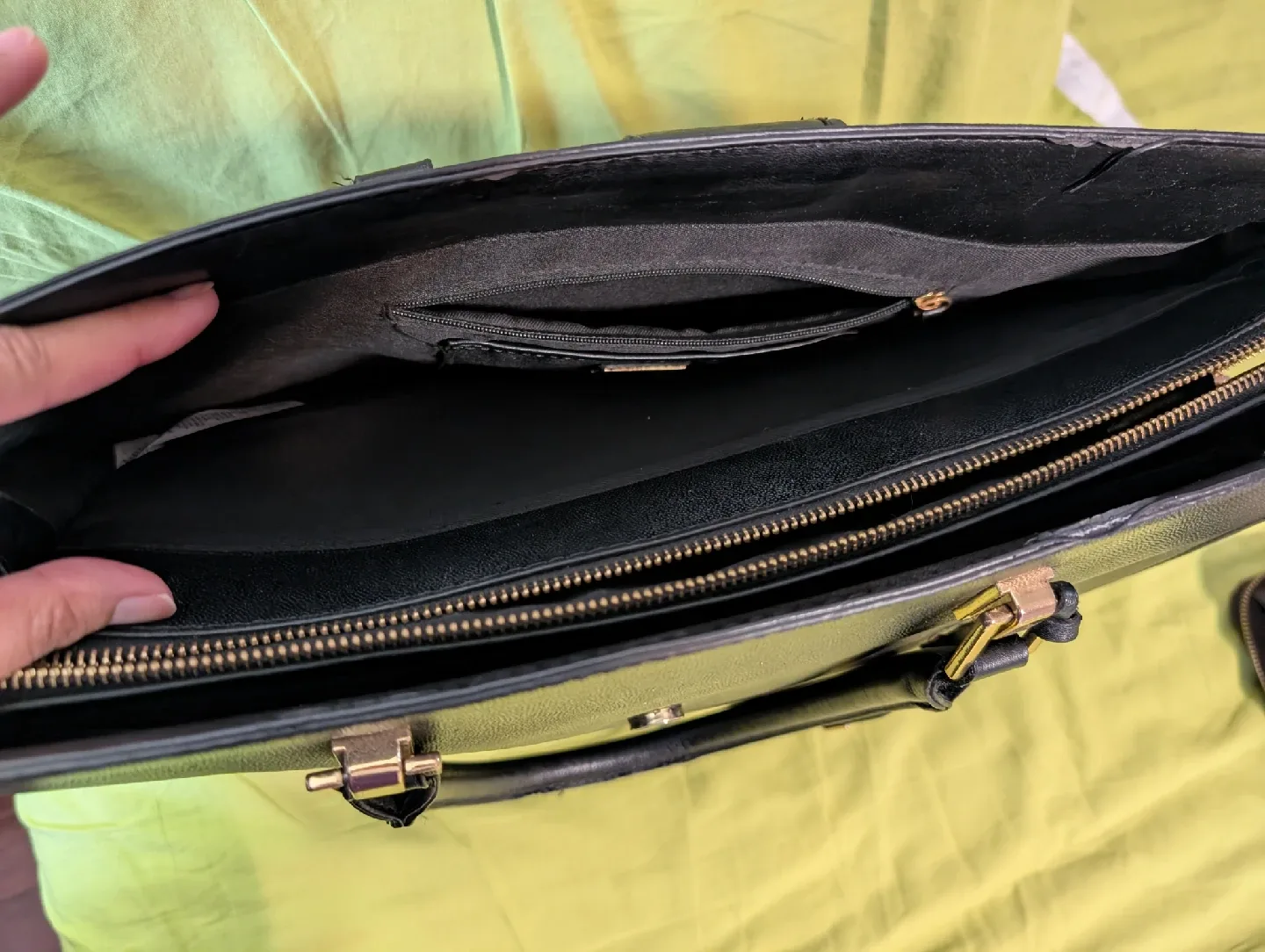 Aldo Black Satchel Handbag image indicator(6)