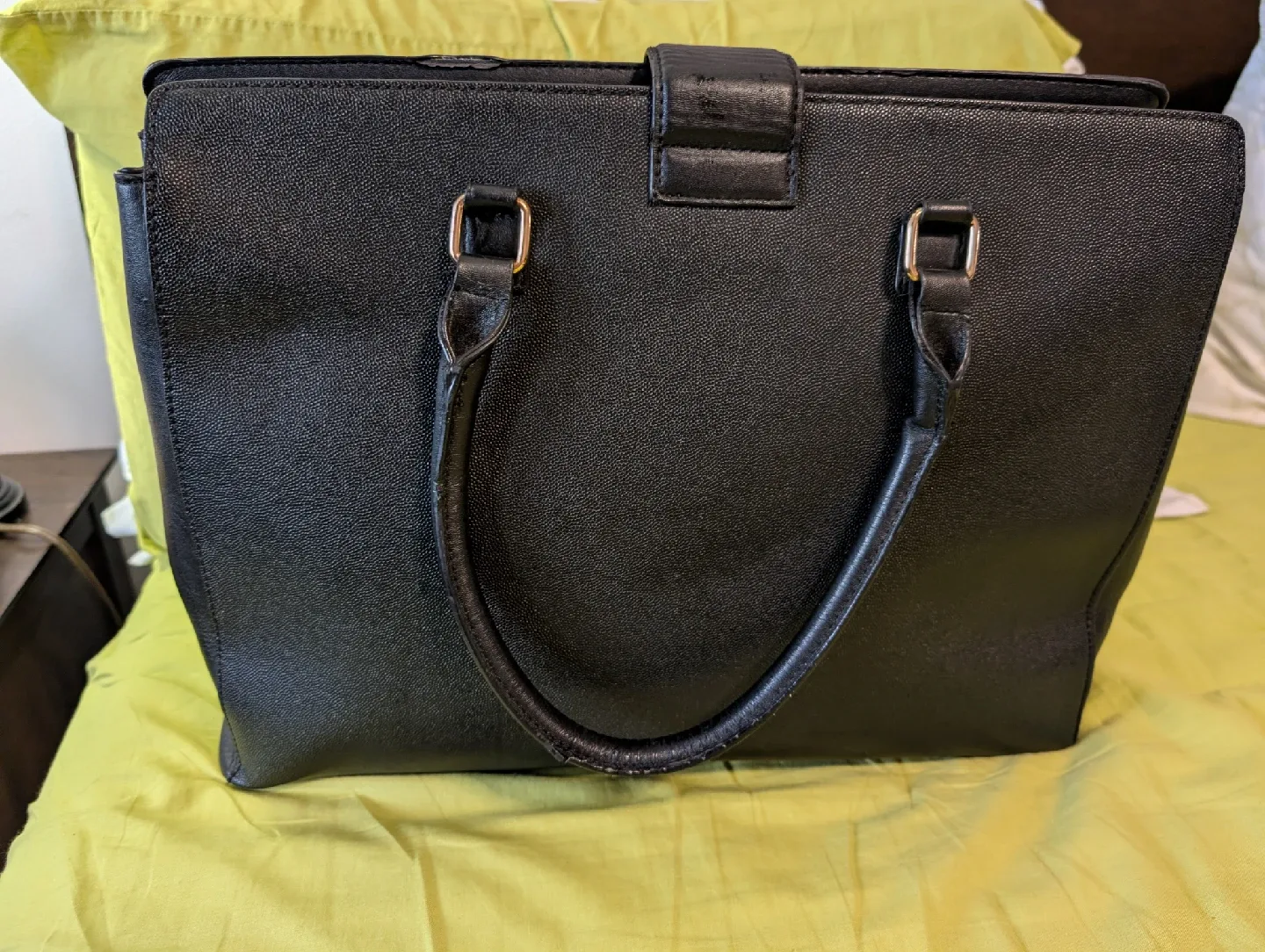 Aldo Black Satchel Handbag image indicator(7)