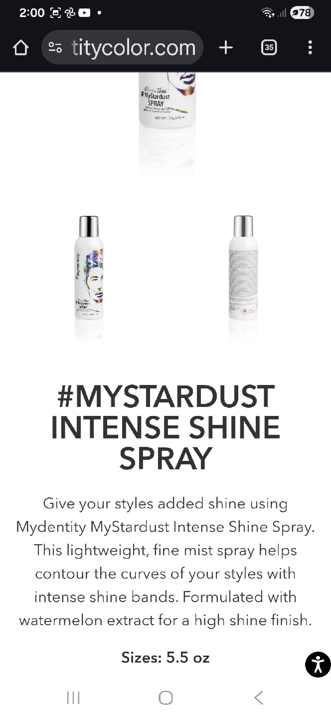 NEW: MyDentity #MyStardust Spray 5.5 oz - photo 4