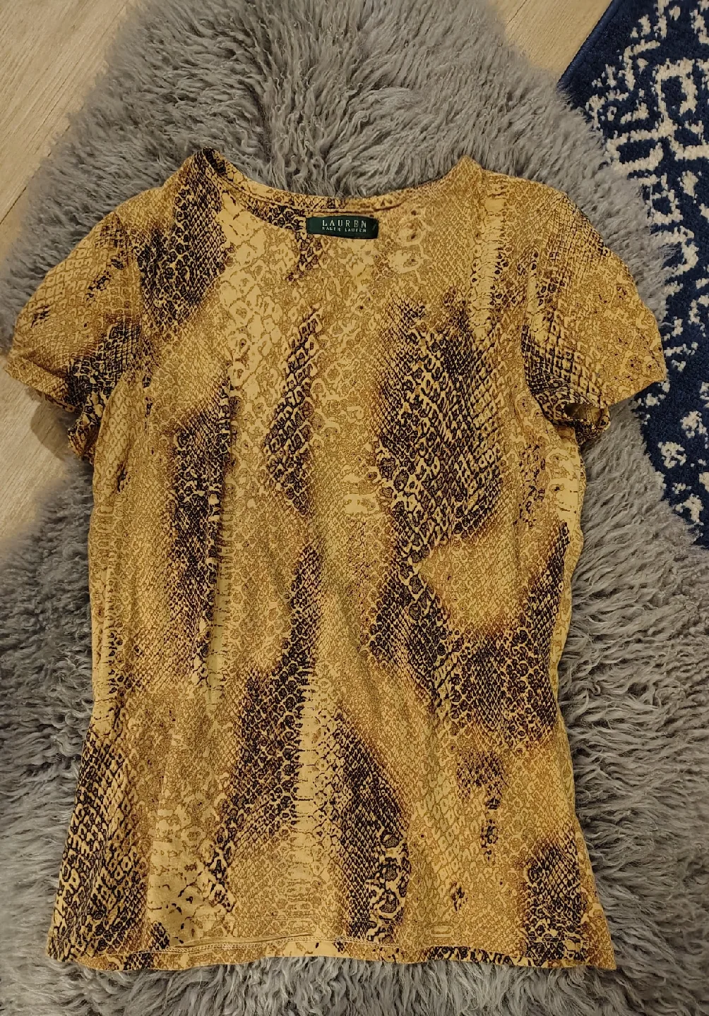 Ralph Lauren Snakeskin Print Top 🥕🥕🥕 thumbnail