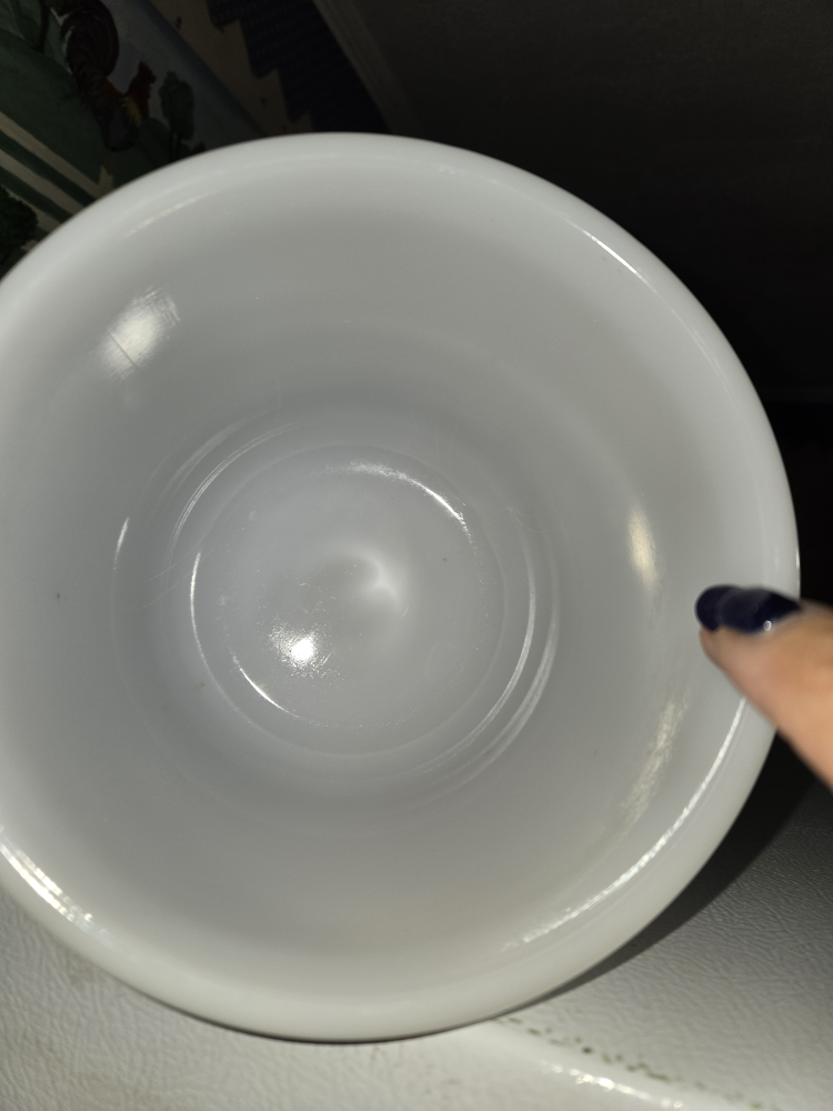 Vintage Milk Glass Bowl - White - photo 2